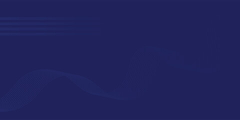 Dark blue abstract background with wave. Shiny moving lines design. Modern futuristic concept