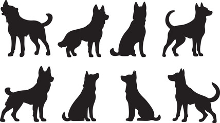 Whispering Wildlife: Enchanting Animal Silhouettes vector illustration |
