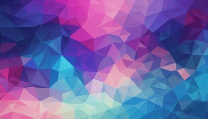 Fototapeta premium Colorful Low-Poly Abstract Design with Triangular Shapes, generative ai, generative ai