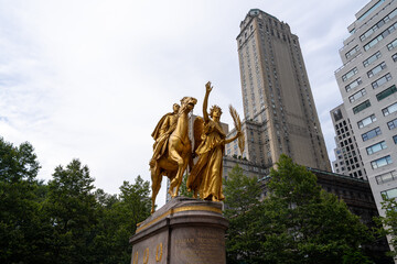 Fototapeta premium photo of army plaza in Central Park 