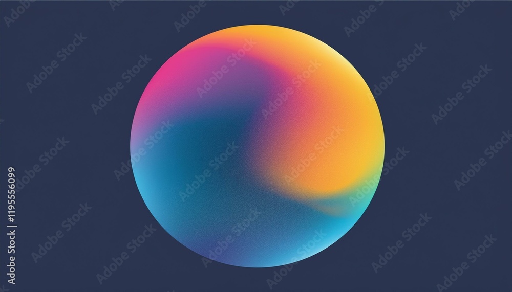 Poster color gradient gradation circle grain noise texture holographic blur abstract background color gradi