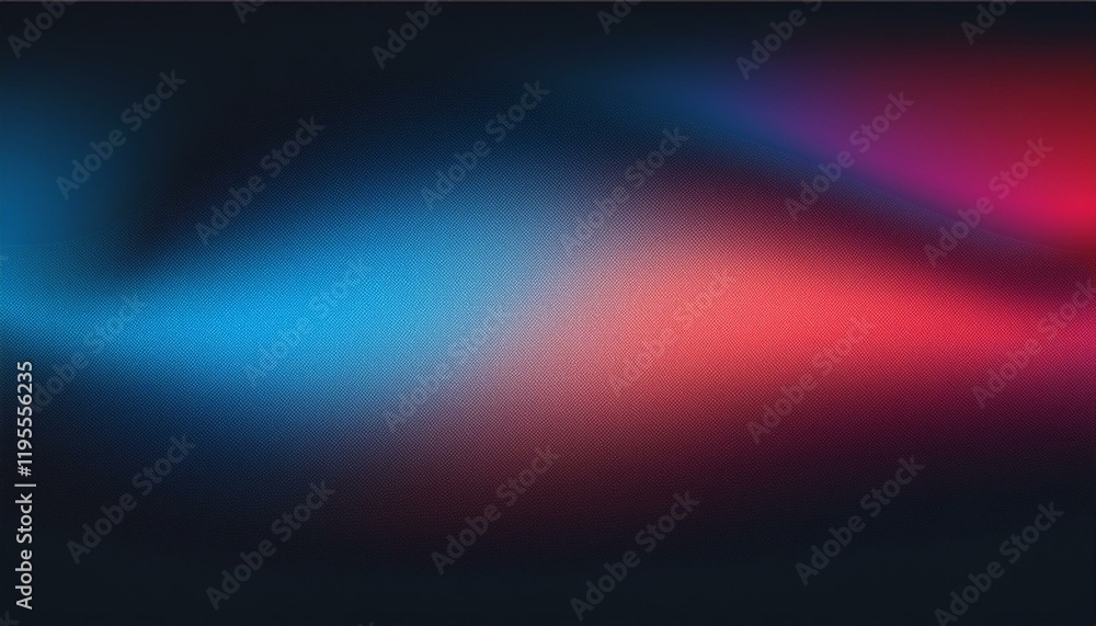 Aufkleber color gradient lights on black background abstract blue and red grain gradation texture pink soft bl
