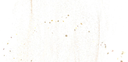Abstract background with scattered gold dust particles floating on white. Ideal for design projects.