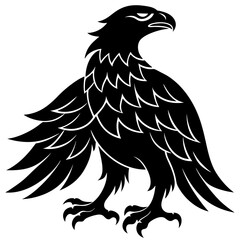 Eagle silhouette vector illustration