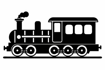 Elegant Train Line Art Vectors