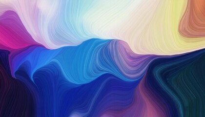 Obraz premium flowing abstract wave in vibrant blue and purple gradients with soft brushstroke textures, perfect for modern digital designs