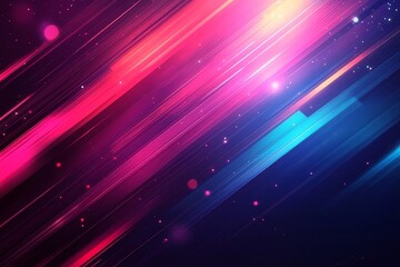 Obraz premium Vibrant abstract background with dynamic streaks of pink, blue, and purple hues, creating a stunning visual effect