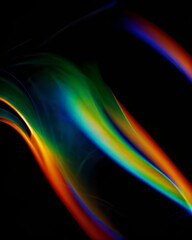 Modern artistic swirl with vivid hues