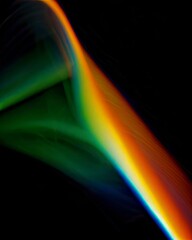 Digital vibrant wave on dark canvas