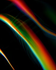 Vivid glowing light in abstract design