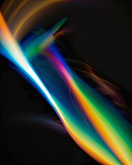 Creative energy burst in neon colors