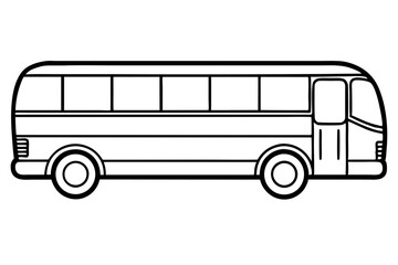 Elegant Bus Vector Sketch