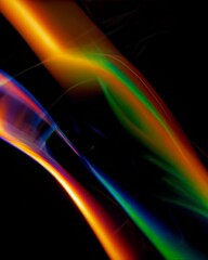Creative energy burst in neon colors