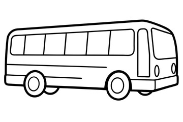 Elegant Bus Vector Sketch