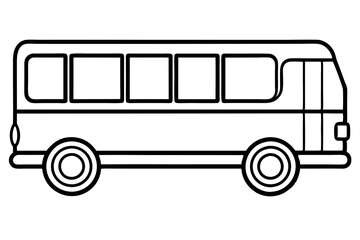 Elegant Bus Vector Sketch