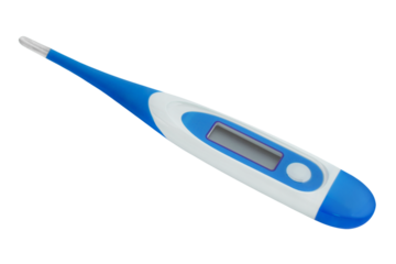 Digitales Fieberthermometer und Hintergrund transparent PNG cut out