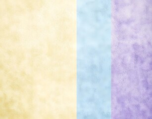 A serene pastel gradient transitioning from soft lilac, sunny yellow, and powder blue in a velvety texture.