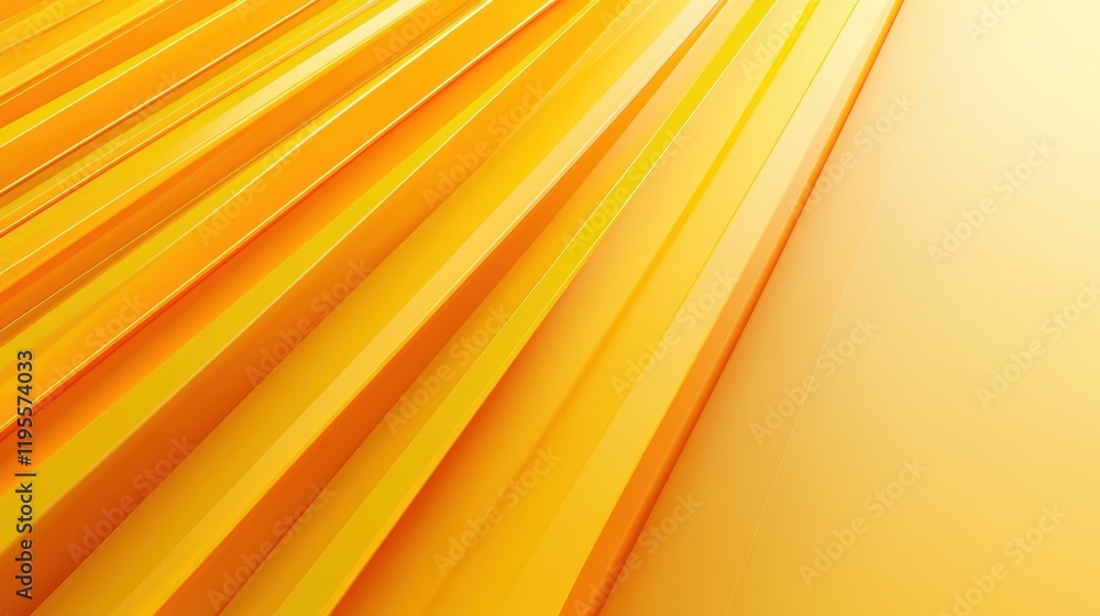 Poster bright yellow abstract geometric lines and patterns background