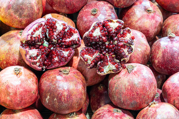 Fruit stalls in the Souq market in Kuwait city