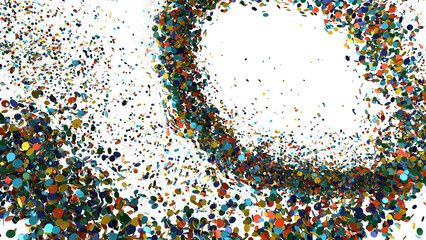 Abstract Colorful Confetti Background