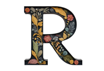 illustration of a letter "R"