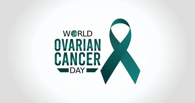 world ovarian cancer day motion video, ideal for world ovarian cancer day celebration