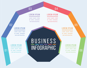 Business Infographic design 6 Options information