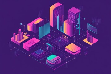 seo analytics visuals data analysis process modern isometric design digital marketing representation