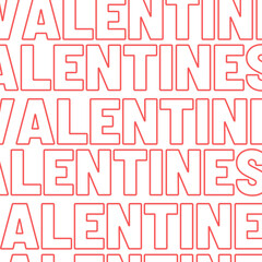 Valentine Day seamless pattern with letter.s poster, banner, card set. Creative concept for celebration, ads, branding, cover, label, sales. 