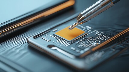 Drawer to put sim card in smartphone with tool to open