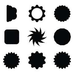 Black Abstract Geometric Shapes package design