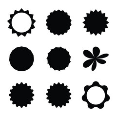 Black Abstract Geometric Shapes package design