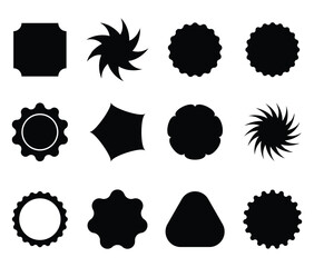 Black Abstract Geometric Shapes package design