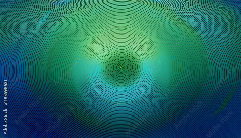 Aufkleber geometric abstract background with soft circular patterns and gradients in green and blue