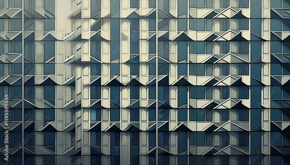 Poster geometric modern pattern of urban architecture abstract background