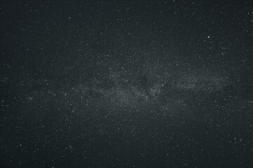 Starry milky way in a dark sky