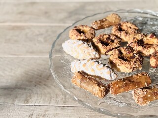 Artisanal Sweets Tray Featuring a Variety of Traditional Middle Eastern Flavors.