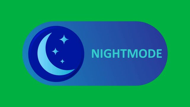 Day and night toggle button animation. A button that switches day to night mode Sun and moon, light and dark mode switch button. 4k animation