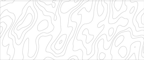 Seamless pattern wave lines Topographic map. Geographic mountain relief. Abstract lines background. 