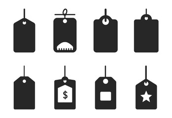 price tag set vector illustration