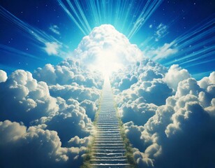 Conceptual image of a stairway to Heaven or the afterlife.