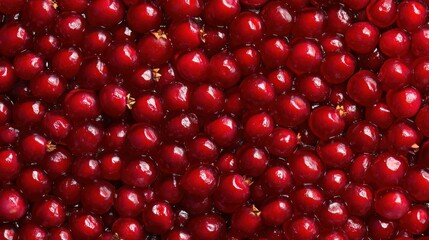 A close-up of numerous ripe red pomegranates filling the frame