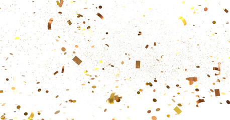 Golden Confetti Falling