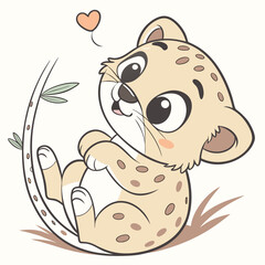 baby bear with bubble