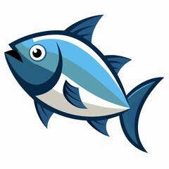 shark cartoon isolated on white