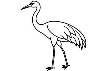 Crane Silhouette Vector