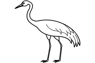 Crane Silhouette Vector