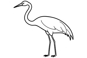 Crane Silhouette Vector