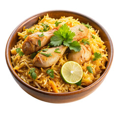 Biryani with lemon