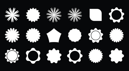 Decorative star and shape collection 